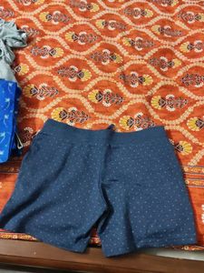 Cute Blue Polka Dot Shorts - Night wear