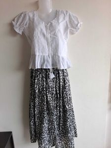 Floral Top &amp; Skirt Set