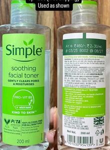 Simple Soothing Facial Toner