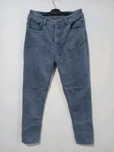 Gray Denim Skinny Jeans