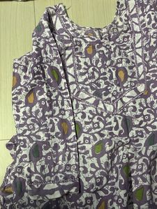 Purple &amp; White Printed Kurta Set