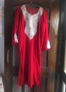 Embroidered pheran from Kashmir