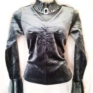 🤍Velvet Mock Neck Top🤍