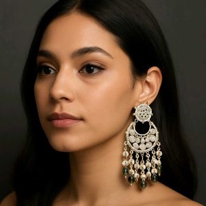 Elegant Silver-Tone Drop Earrings