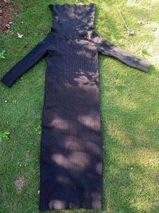 Chic Black Bodycon Dress for winter