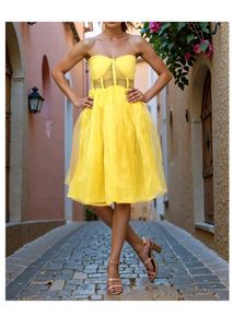 Chic Yellow Sundress
