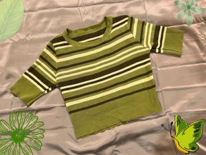 adorable green crop top