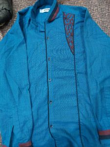 Sparkle Blue Patterned Shirt