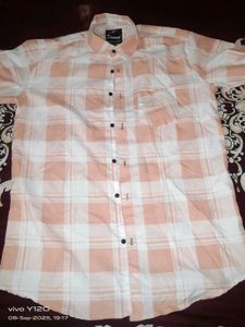 New Peach & White Shirt