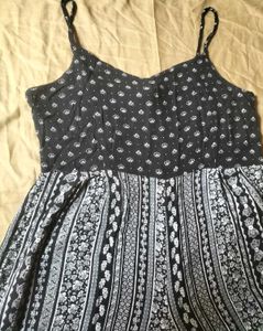 Black &amp; White Boho Print Playsuit