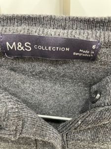 Cute Grey Long Sleeve Top