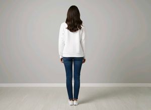 White Floral Sweatshirt