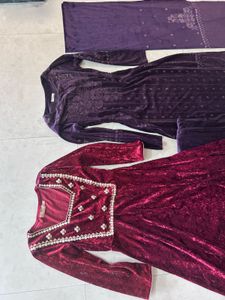 Velvet Kurtas