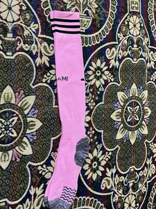 Pink Long Socks with Stripes