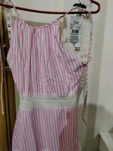 Striped Halter Dress