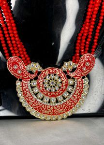 🌸 Red Kundan Jewellery Set 🌸