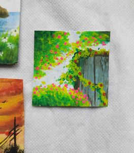 3 Mini Paintings Set For Decoration
