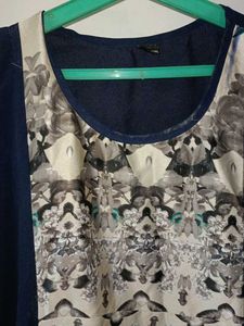 I Am Selling A Long Navy Blue With Front Pattern