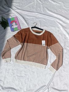 Sale💌Brown Striped Jumper 🤎