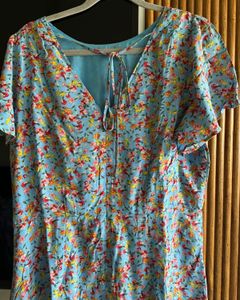 Floral Print Dress with Pocket