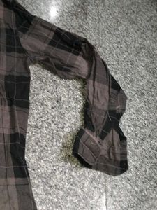 Black Checks L Size Shirt