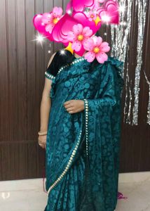 Ruffle Saree