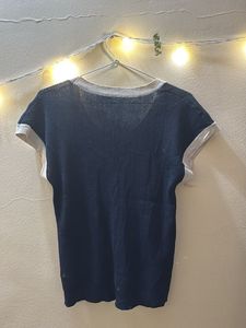 Cute Black &amp; White Trimmed Tee