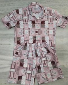 Retro Print Pajama Set