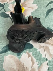 Black Leather Chelsea Boots