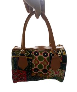 Patchwork Handbag with Handles