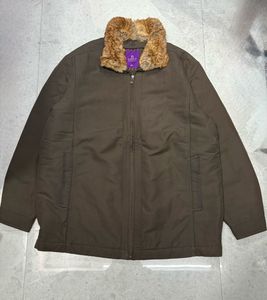 Fur Collar Brown Jacket