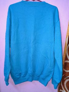 Turquoise Pullover Sweatshirt