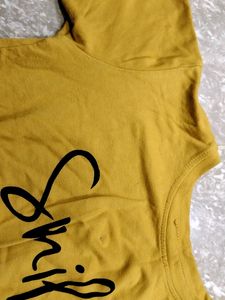 Mustard Colour Crop Top