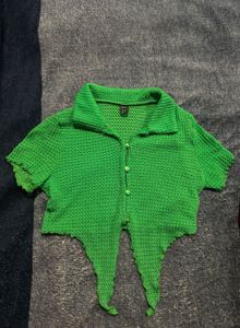 Green Shein Crop Top
