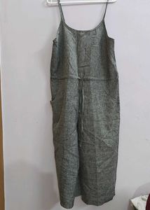 Gray Spaghetti Strap Jumpsuit