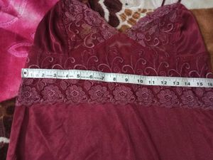 Burgundy Babydoll Lingerie