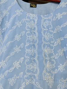 Georgette Chikankari Alone Kurti