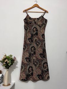 Paisley Print Slip Dress