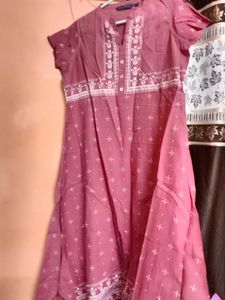 Dusty Rose Embroidered Kurti