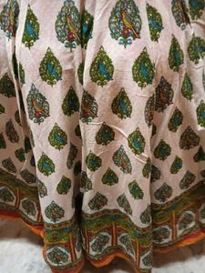 FullFlare AnarkaliKurti with a BeautifulBoho Prin