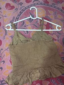 Brown Knit Top