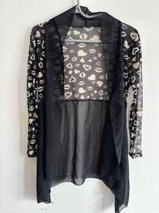 Black Net Shrug