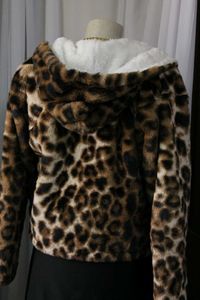 Super Soft Leopard Print Faux Fur Jacket