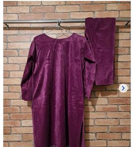 new velvet kurta set 40 size Free Delivery