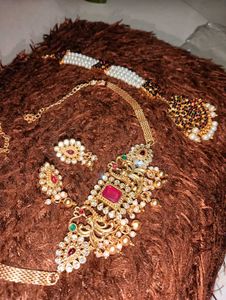 Indian Headpiece with Pearls and Stones