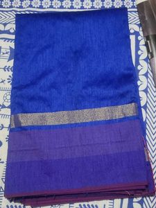 Royal Blue Saree..with Blouse