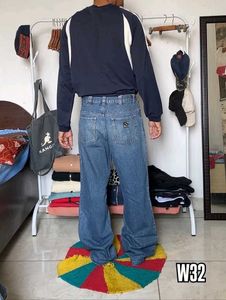 Classic Blue Baggy Denim Jeans