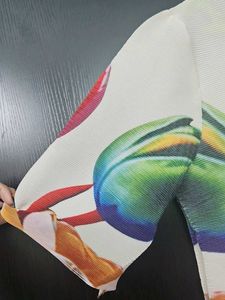 Chinese Floral Print Top