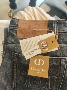 Cristian Dior (Premium)Distressed Gray Jeans