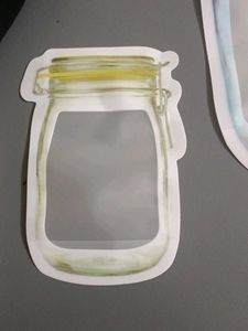 Bottle Shaped Pouches With Zipper